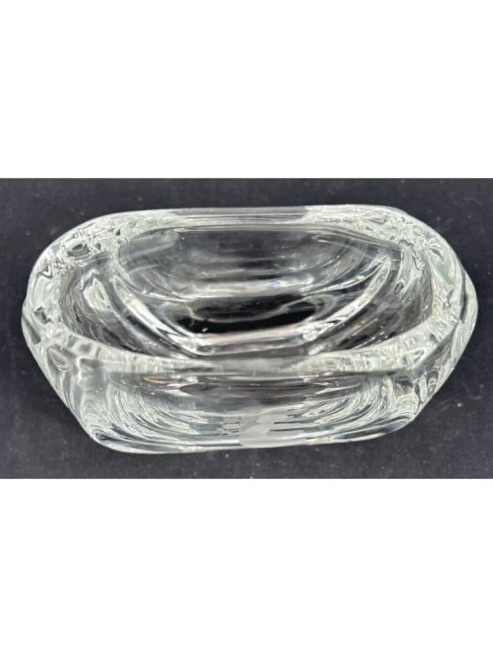 Orrefors Crystal Vase Etched Angel Girl with Flowers 4
